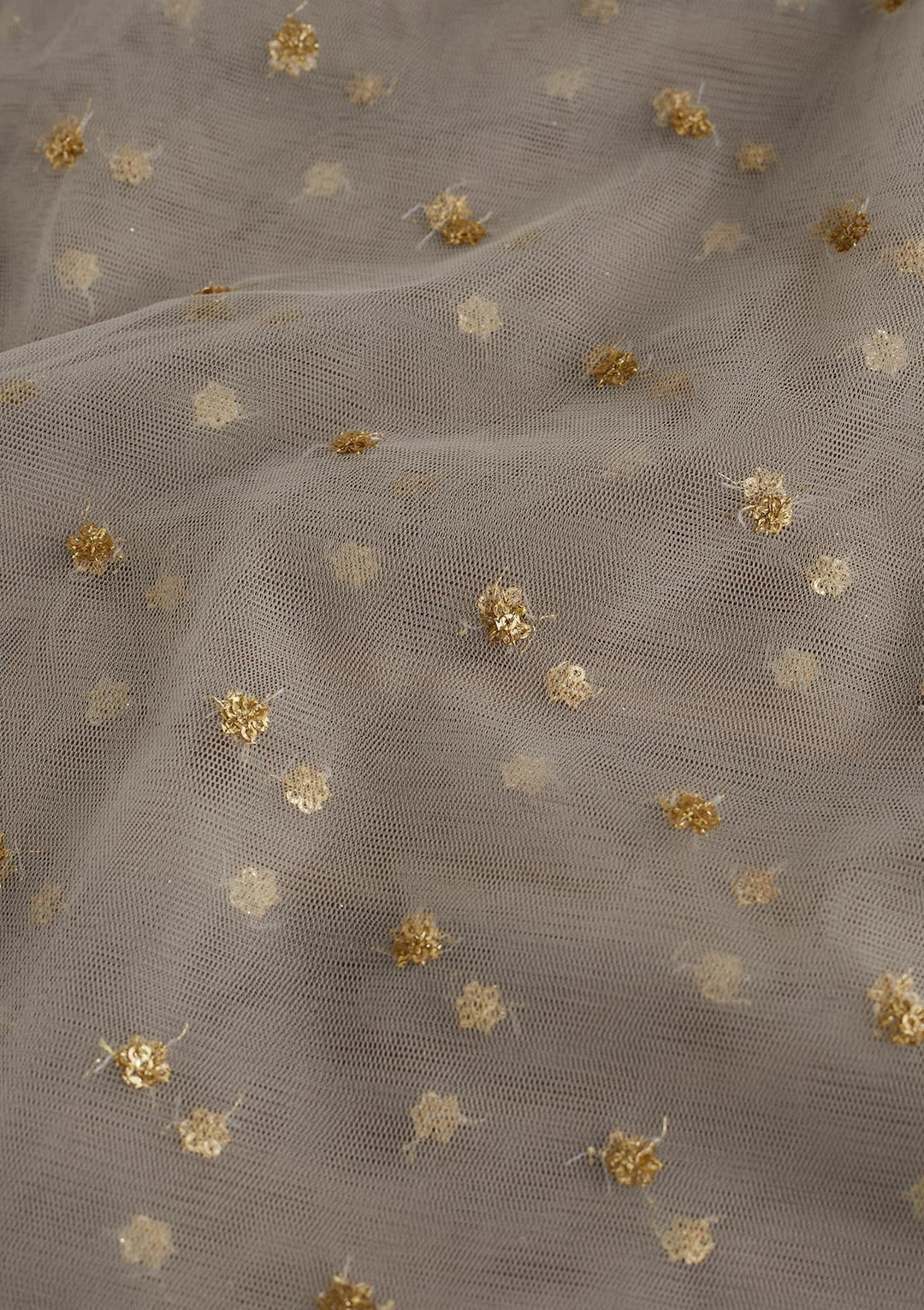 White Zariwork Net Dupatta-Koskii