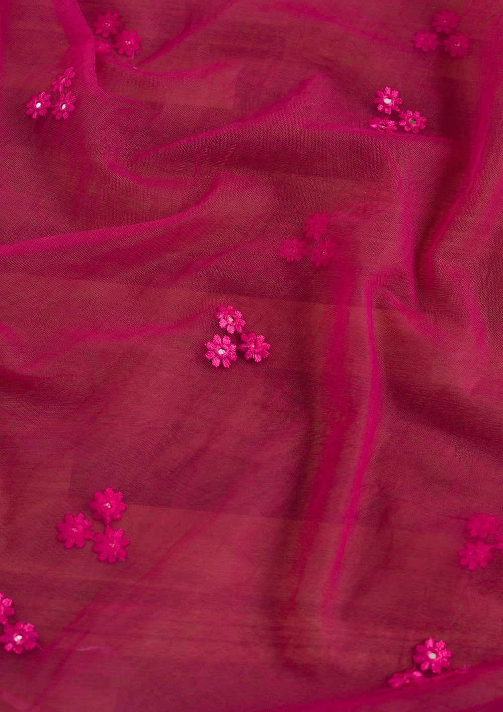 Wine Gotapatti Net Dupatta-Koskii