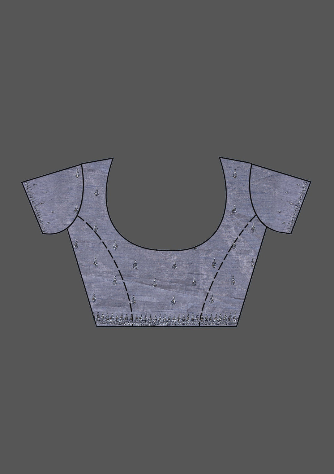 Wine Stonework Georgette Saree-Koskii