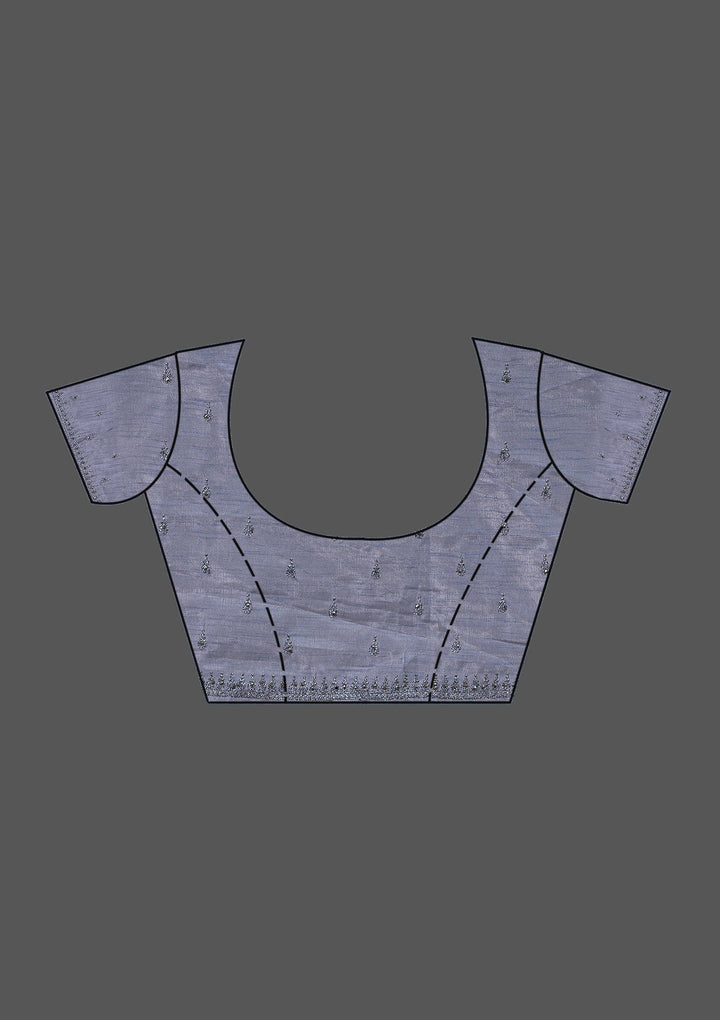 Wine Stonework Georgette Saree-Koskii