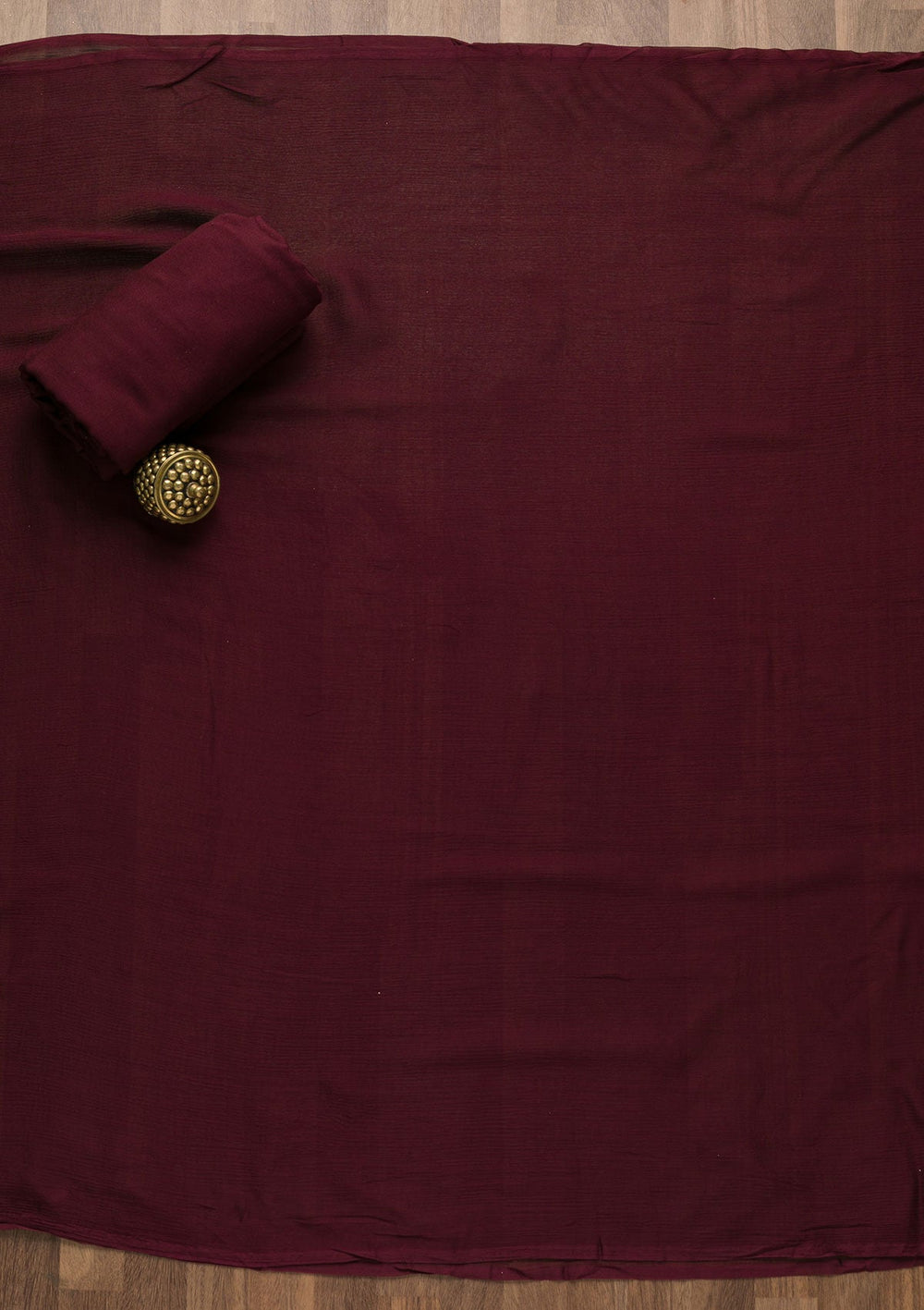Wine Stonework Raw Silk Unstitched Salwar Suit-Koskii