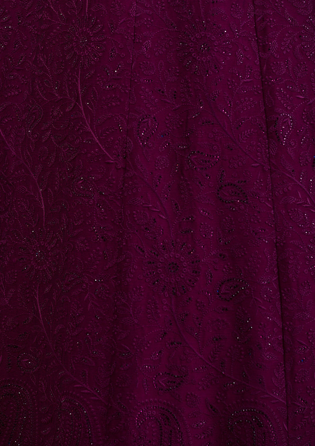 Wine Swarovski Georgette Gown-Koskii