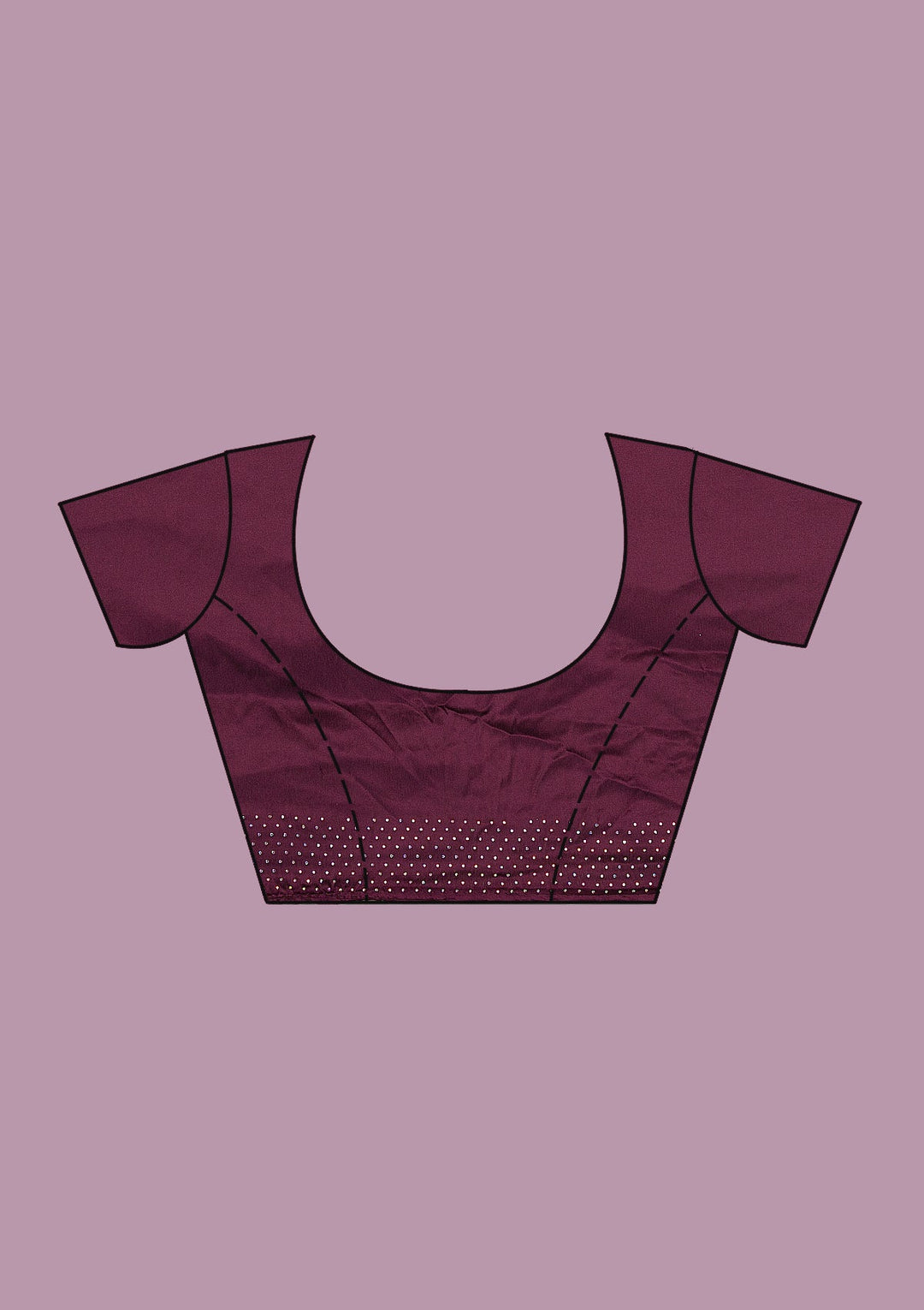 Maroon Zari Work Soft Silk Saree-Koskii