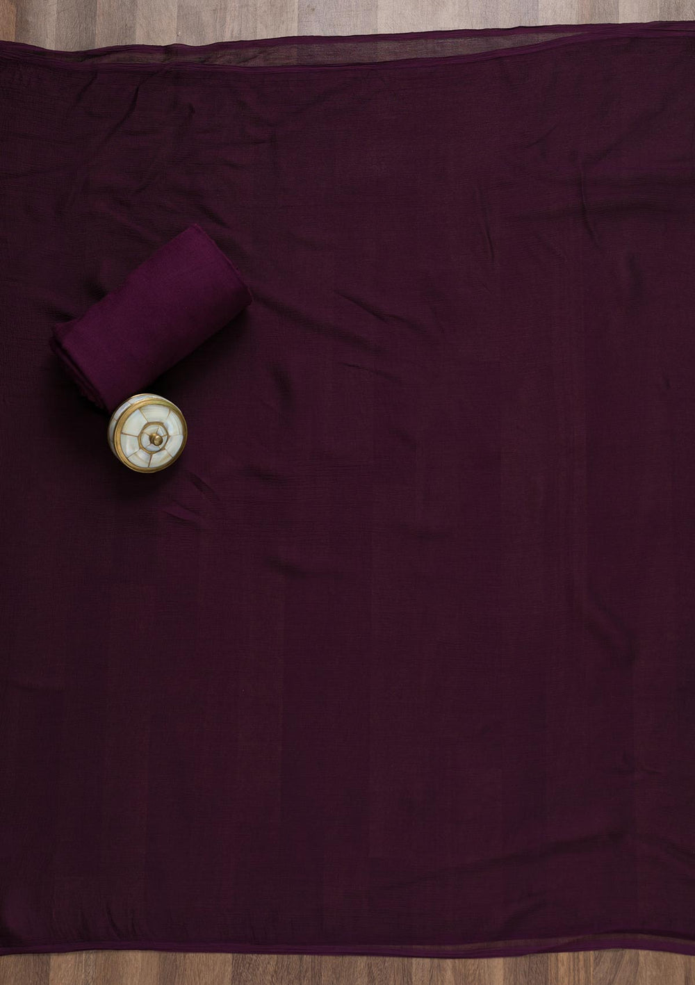 Wine Semi Crepe Swarovski Unstitched Salwar Suit-koskii