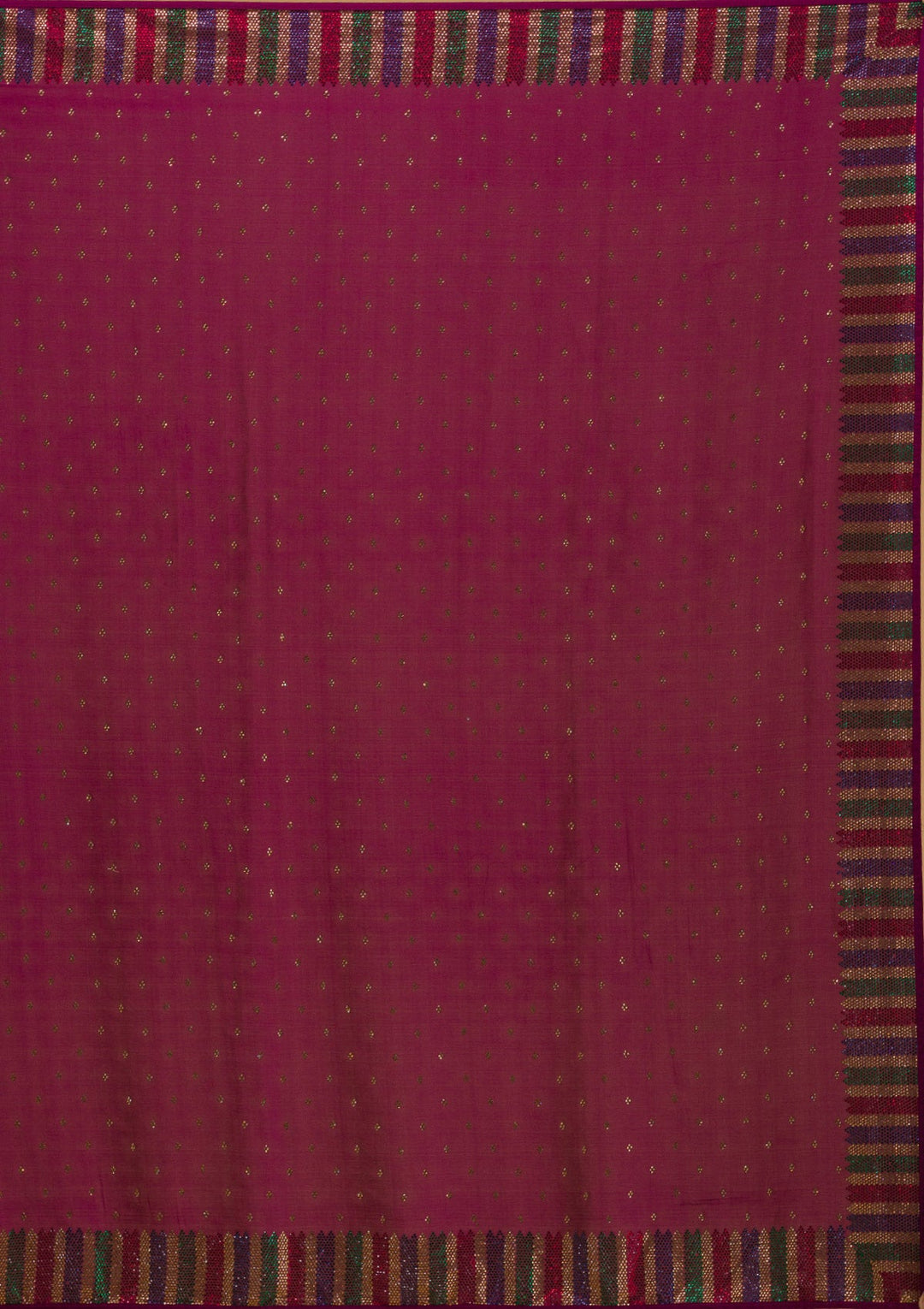 Wine Swarovski Semi Crepe Designer Saree-Koskii