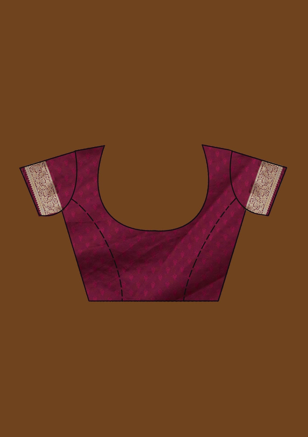 Wine Zariwork Art Silk Designer Saree - Koskii