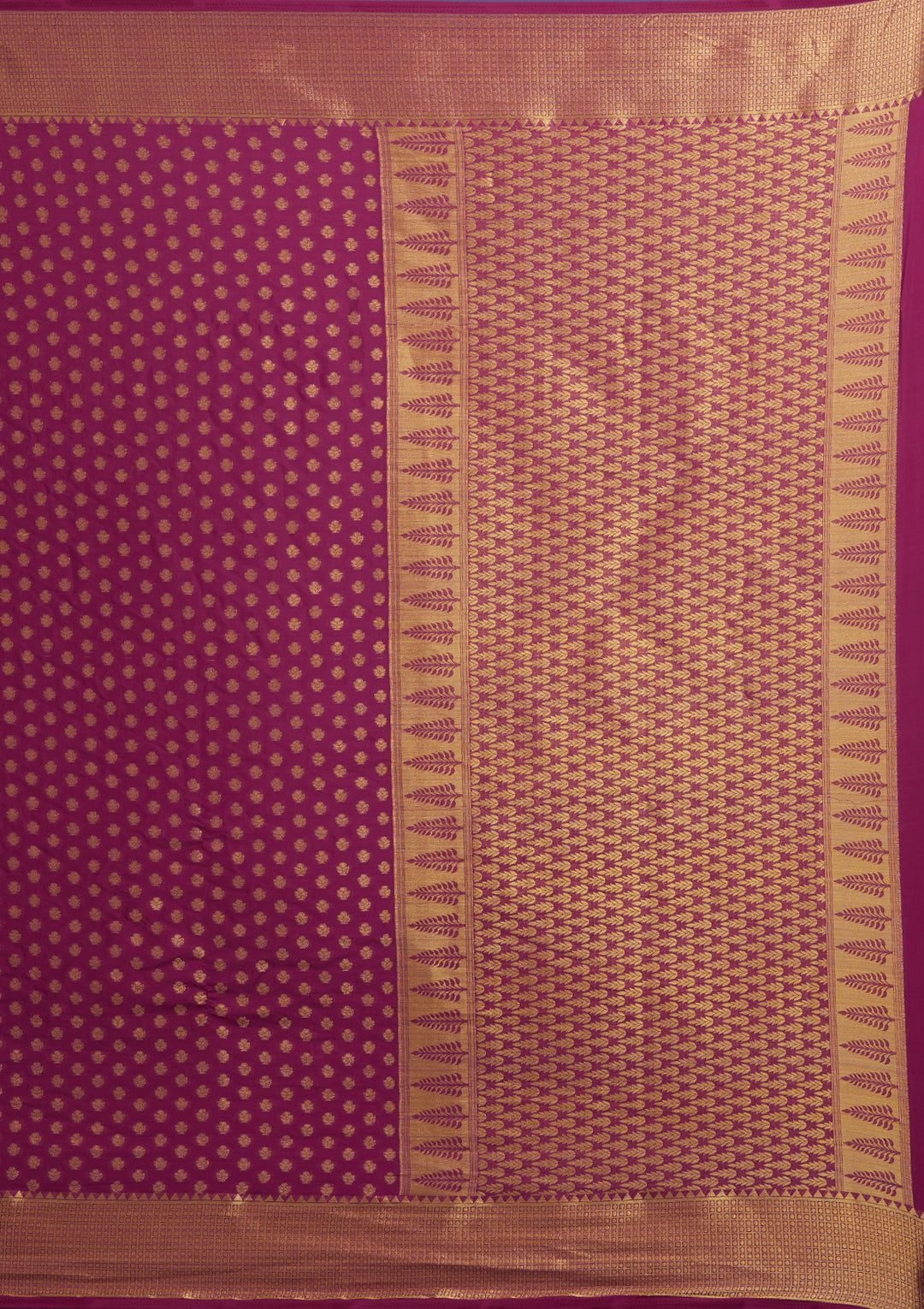 Wine Zariwork Art Silk Saree-Koskii