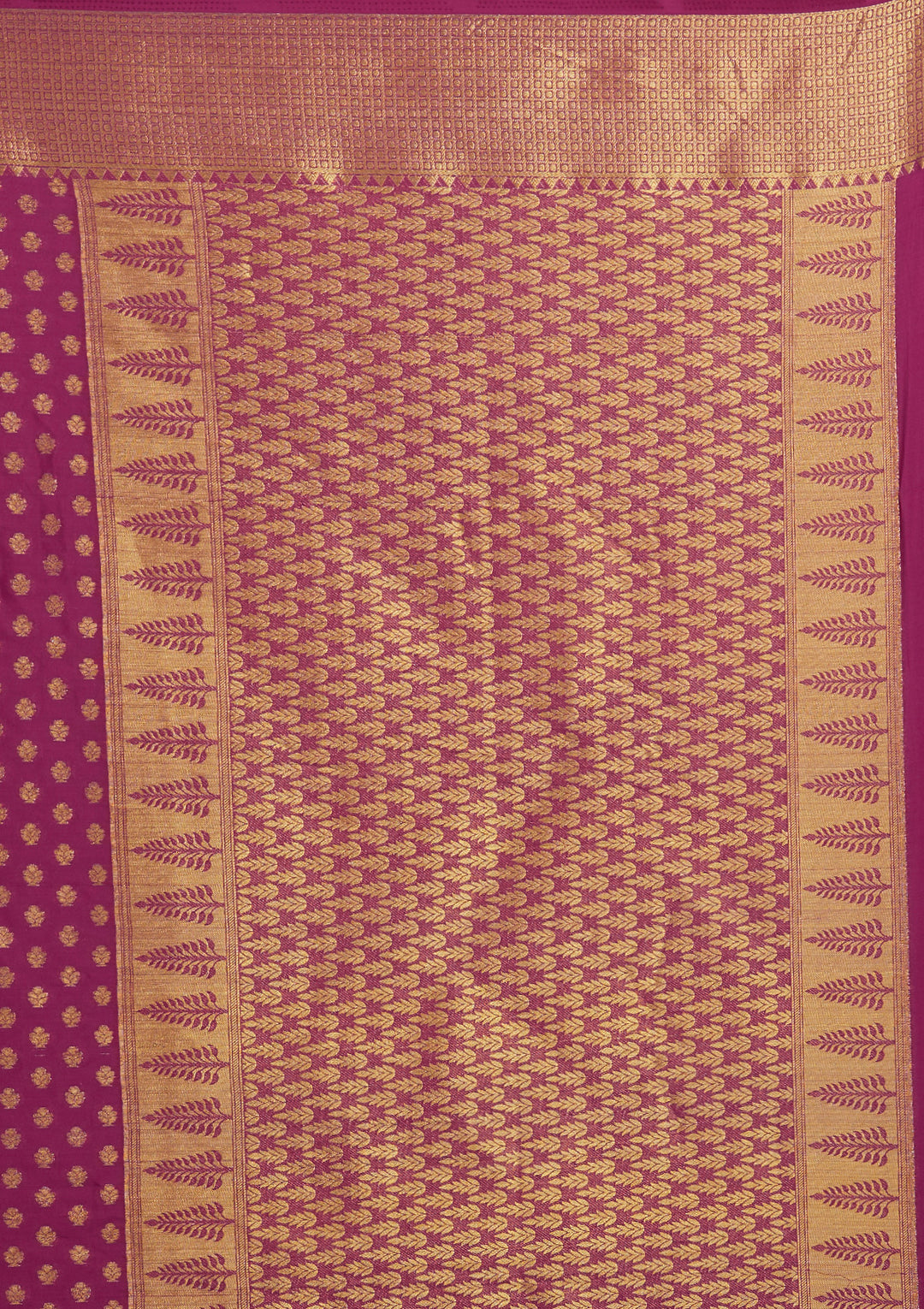 Wine Zariwork Art Silk Saree-Koskii