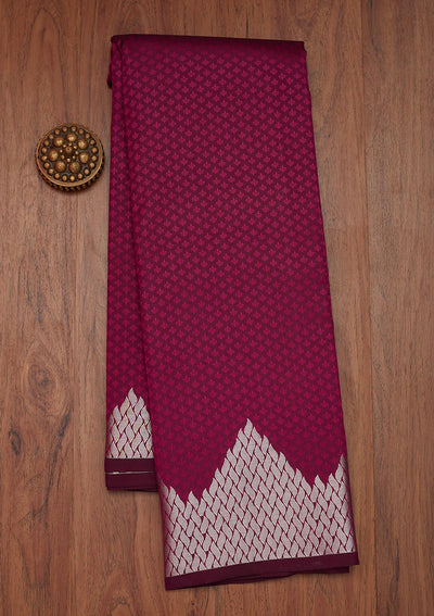 Wine Zariwork Banarasi Saree - Koskii