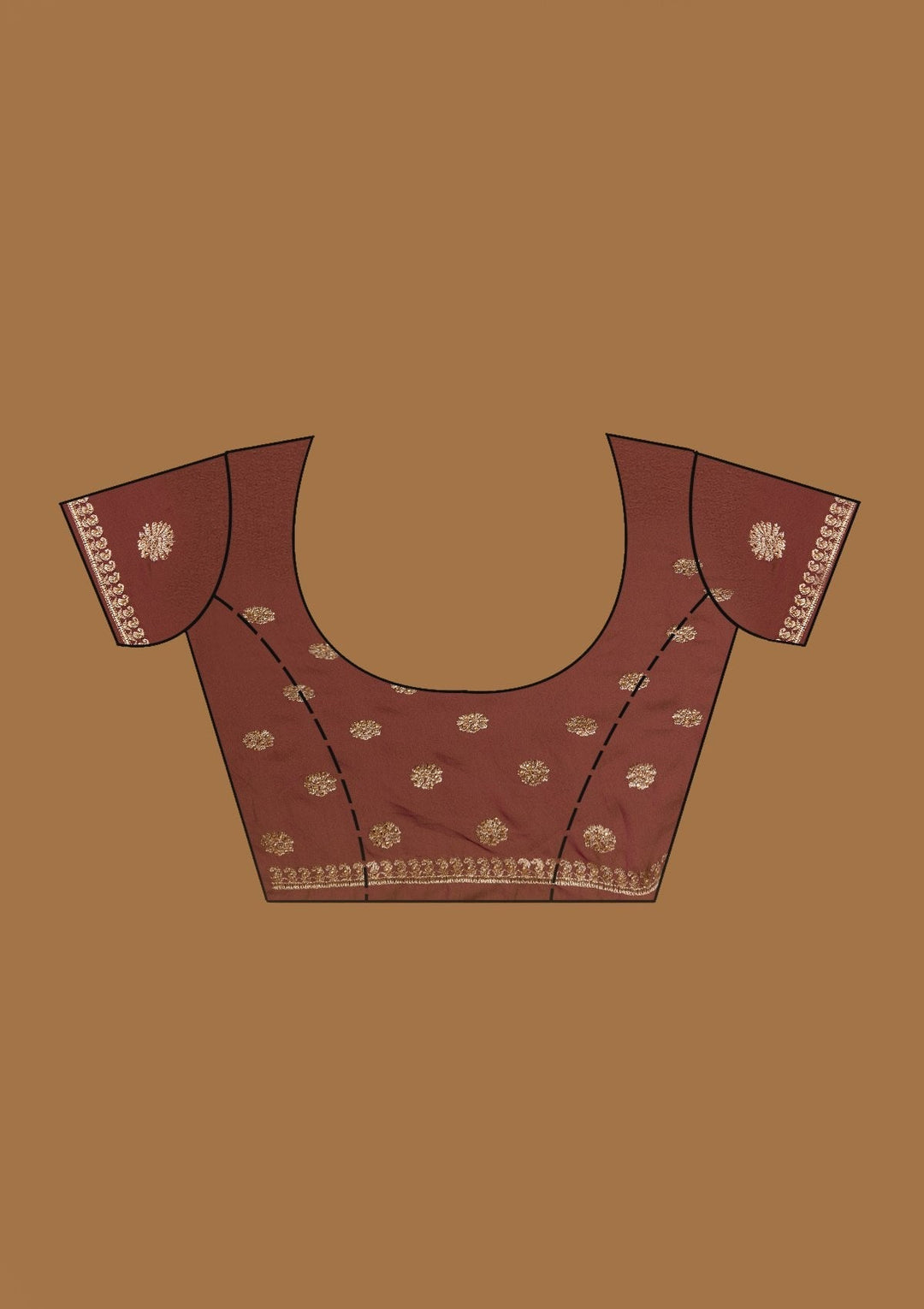 Wine Zariwork Georgette Designer Saree - koskii