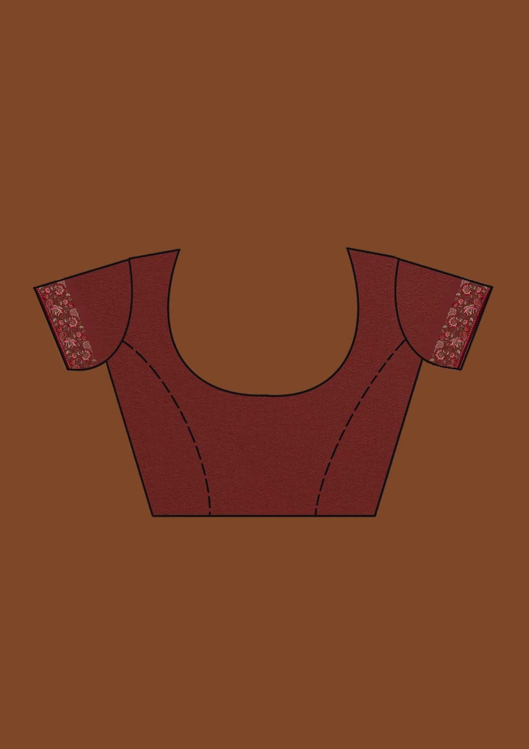 Wine Zariwork Georgette Saree-Koskii