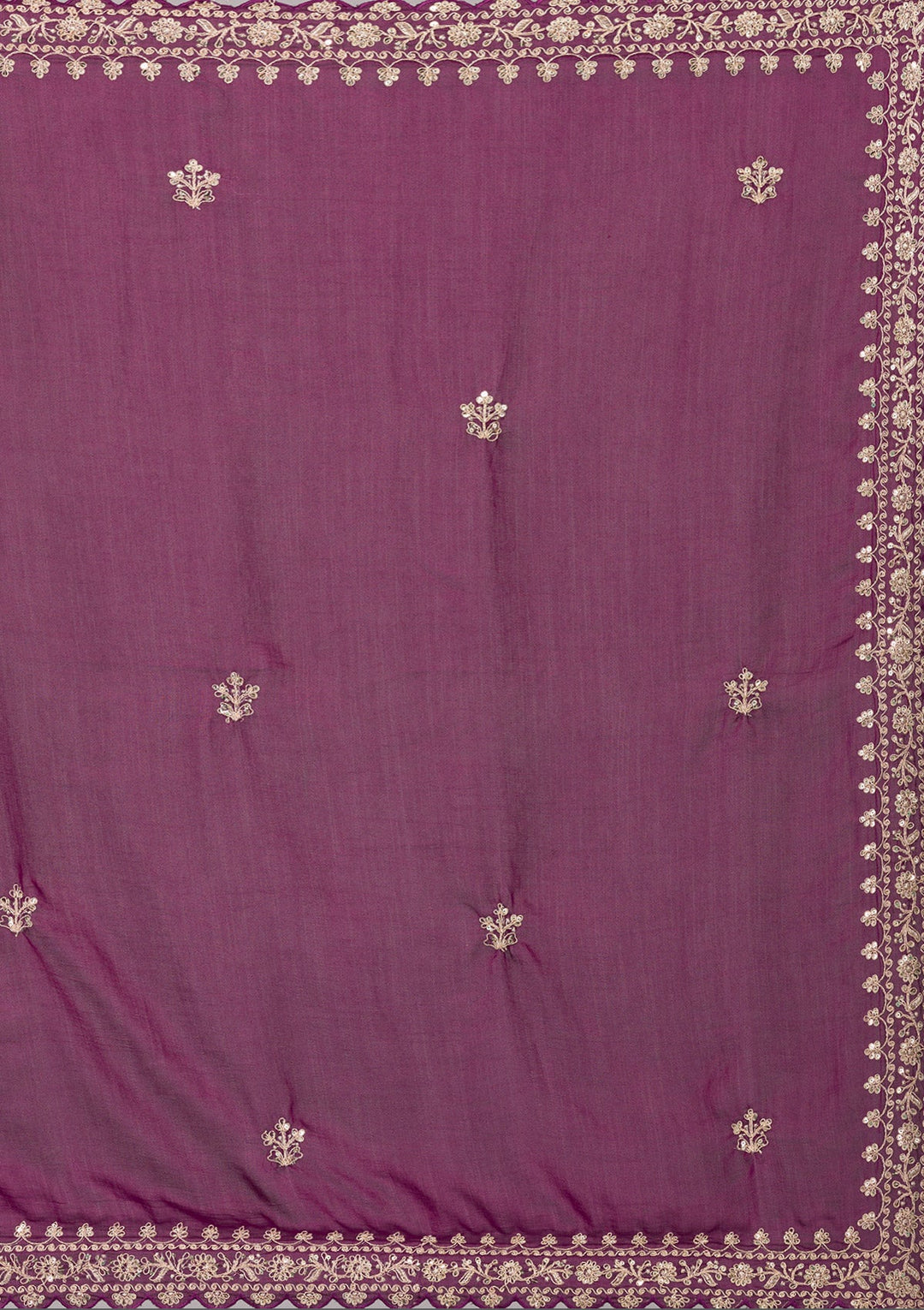 Wine Zariwork Georgette Saree-Koskii