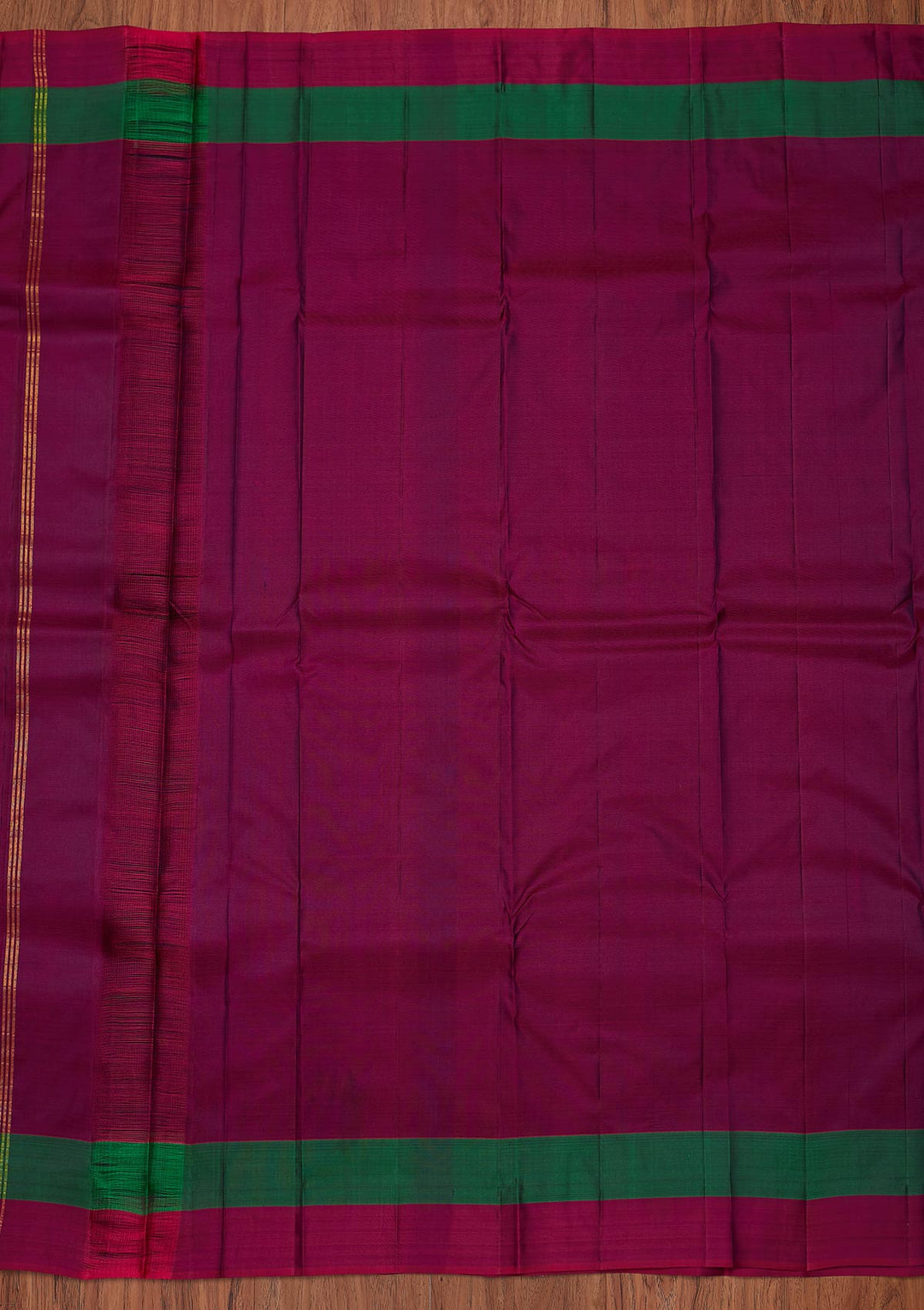 Wine Zariwork Pure Silk Designer Unstitched Saree - Koskii