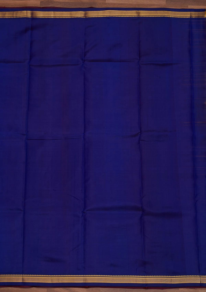 Wine Zariwork Pure Silk Designer Saree - Koskii
