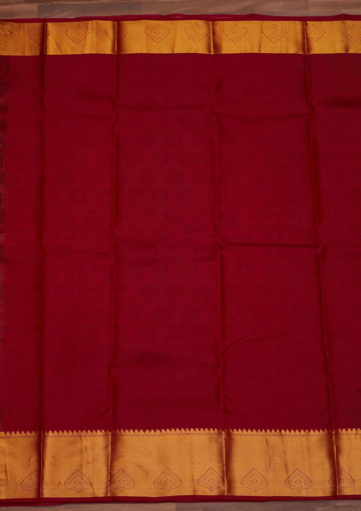 Wine Zariwork Pure Silk Designer Saree - Koskii