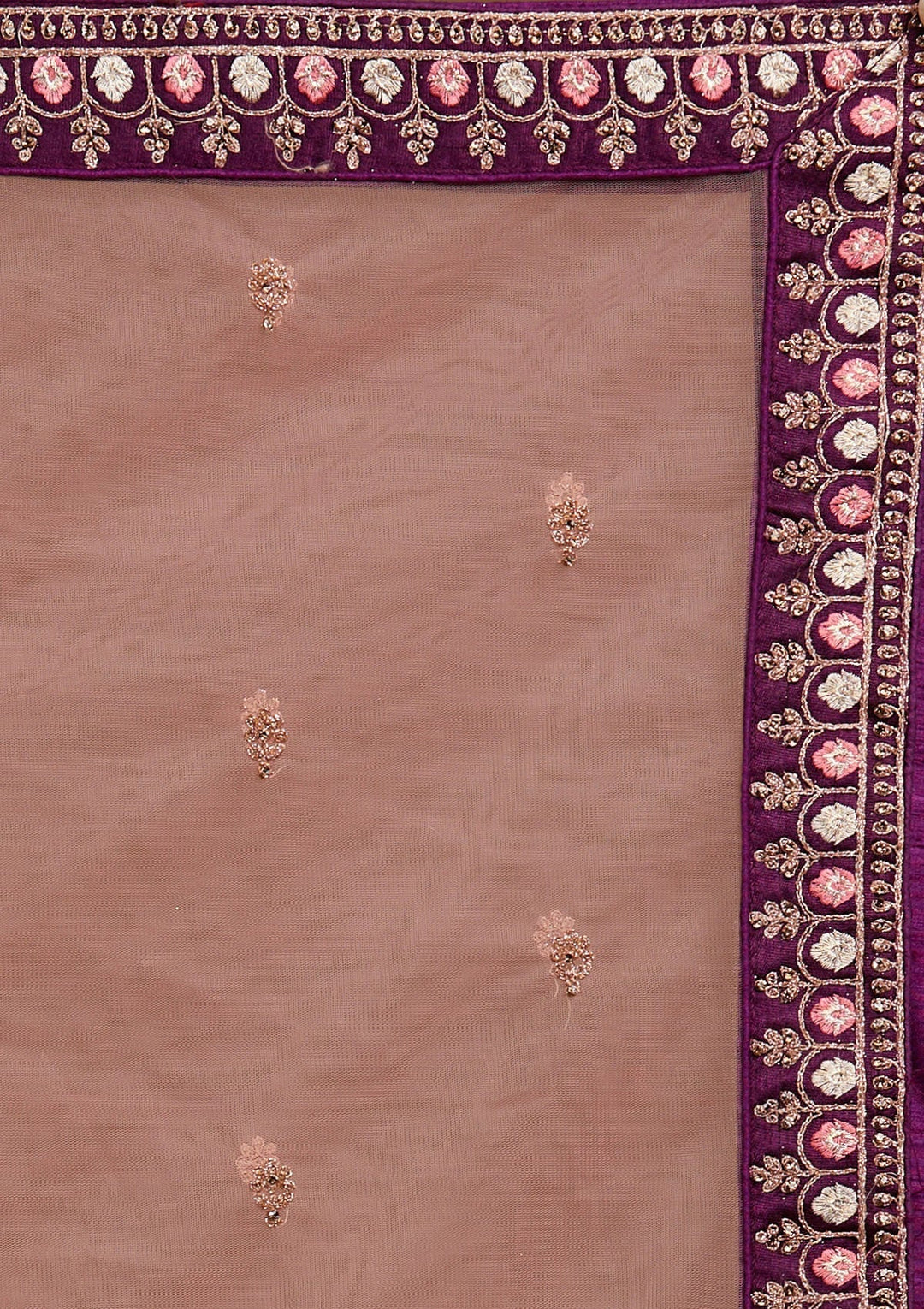 Wine Zariwork Raw Silk Designer Lehenga-Koskii
