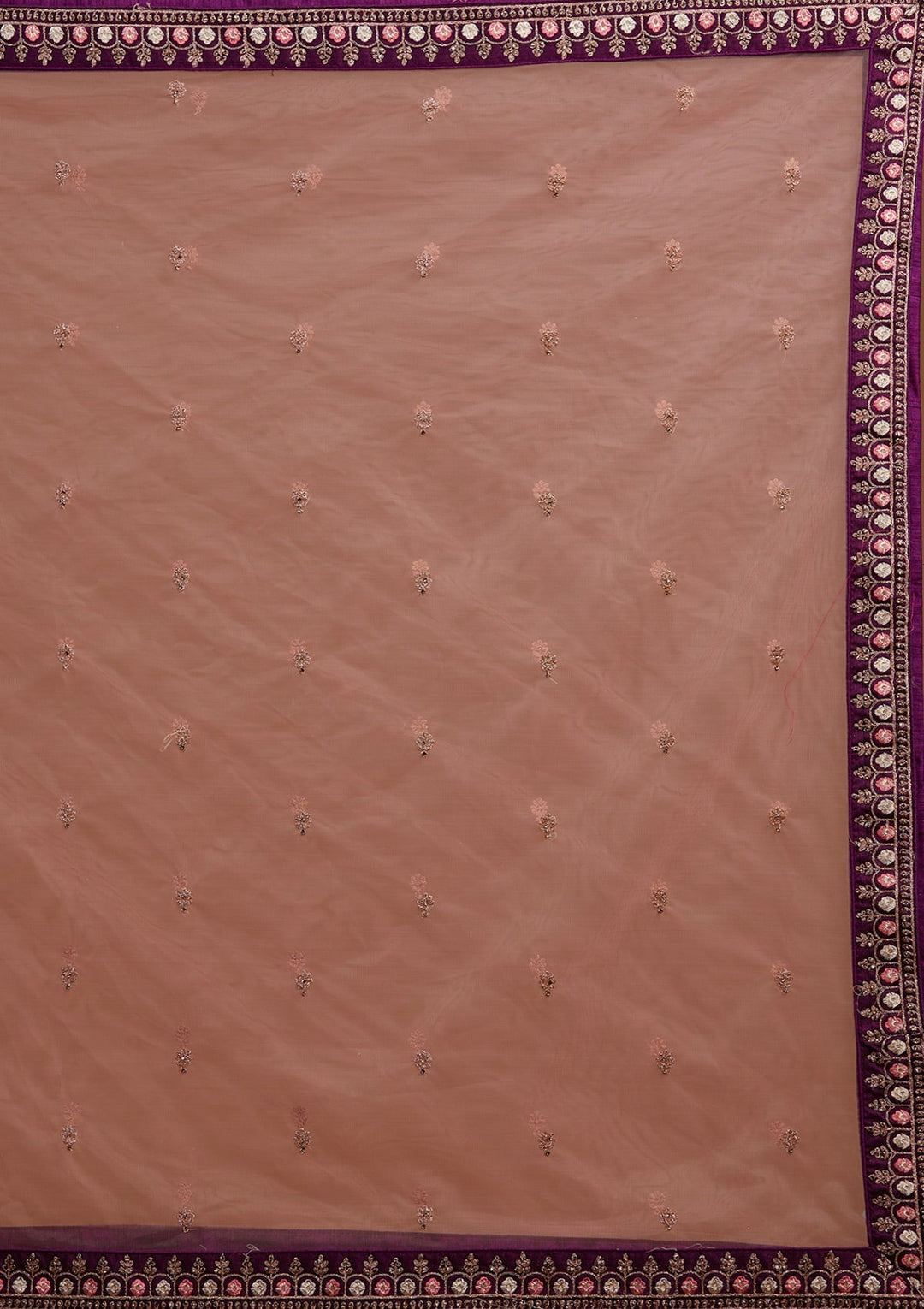 Wine Zariwork Raw Silk Designer Lehenga-Koskii