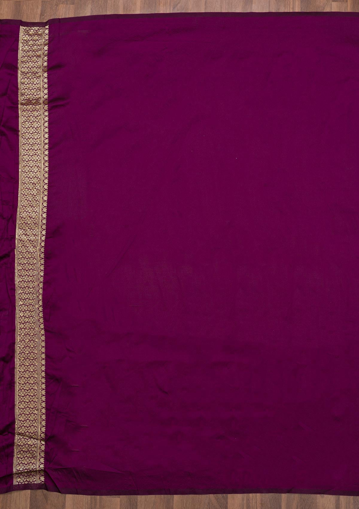 Wine Zariwork Raw Silk Saree-Koskii