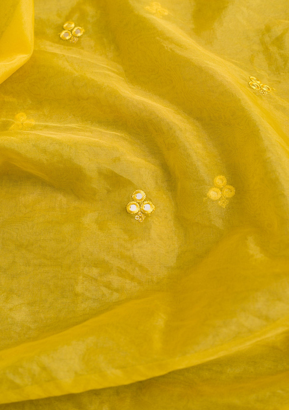 Yellow Gotapatti Net Dupatta-Koskii