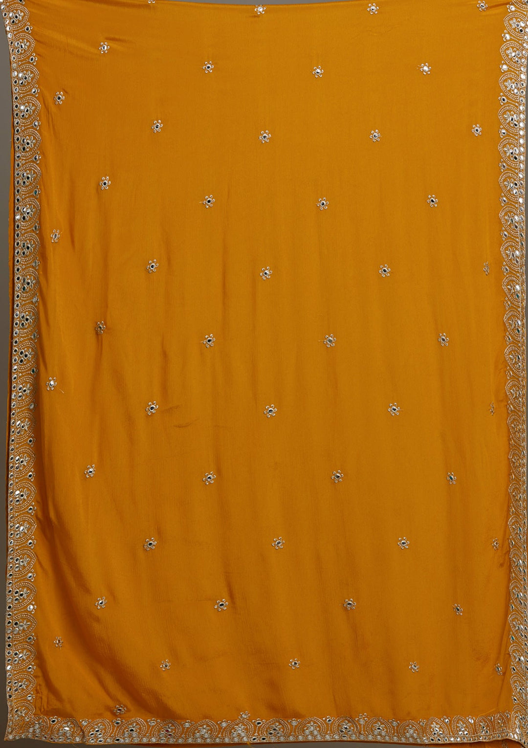 Yellow Gotapatti Georgette Salwar Suit-Koskii