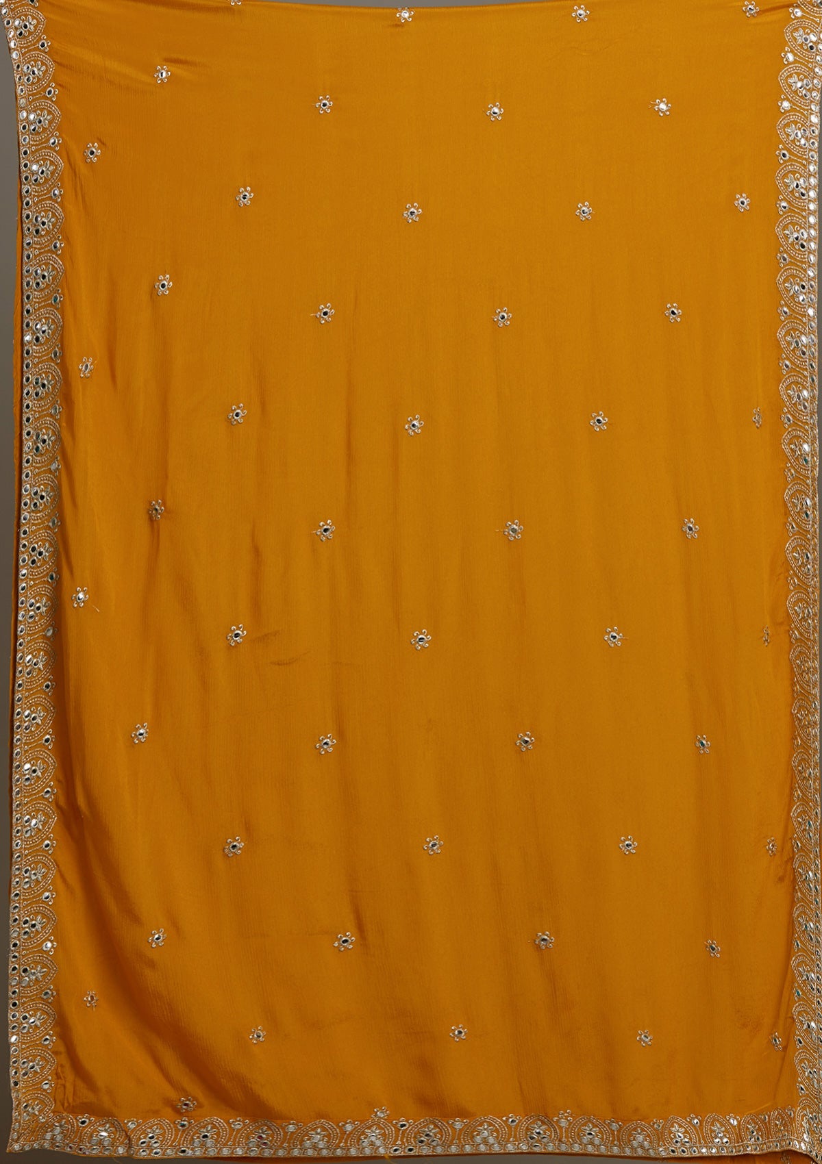 Yellow Gotapatti Georgette Salwar Suit-Koskii