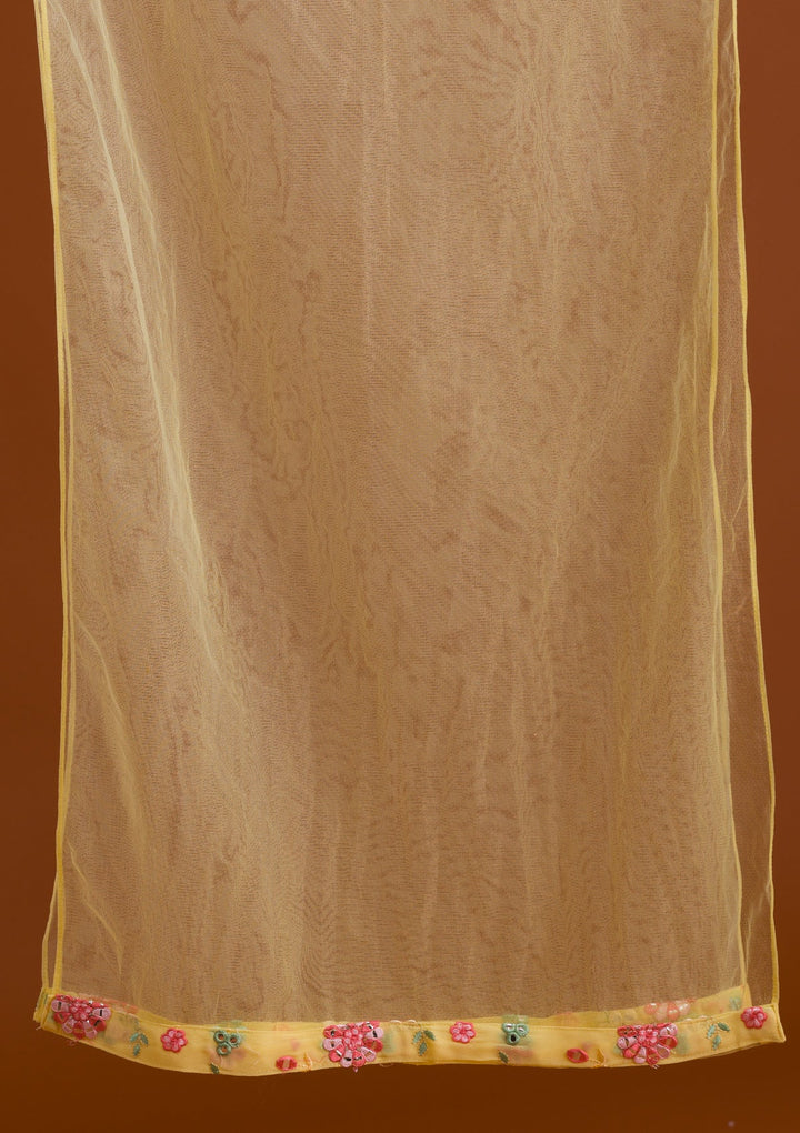 Yellow Gotapatti Georgette Designer Salwar Suit-Koskii