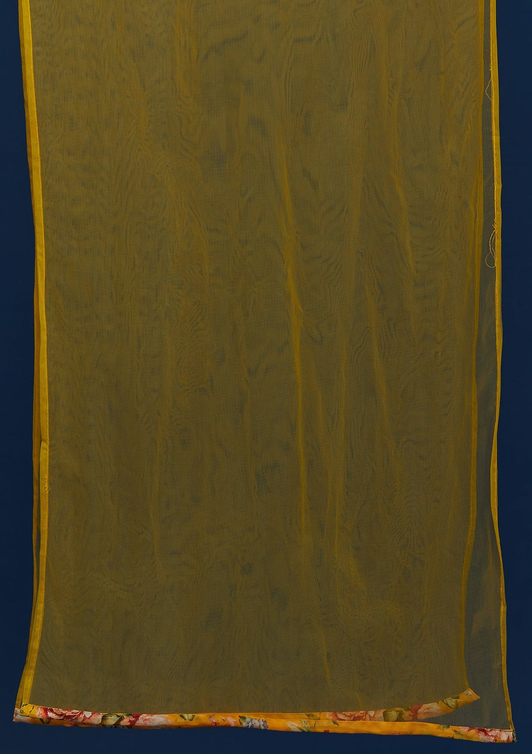 Yellow Print Georgette Designer Salwar Suit - Koskii