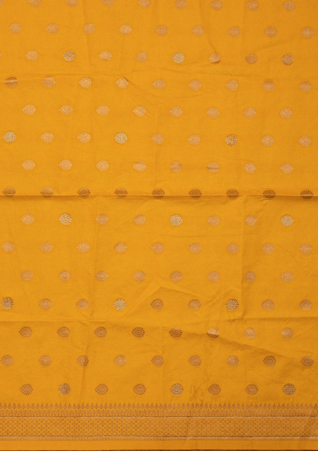 Yellow Stonework Banarasi Designer Semi-Stitched Lehenga - koskii
