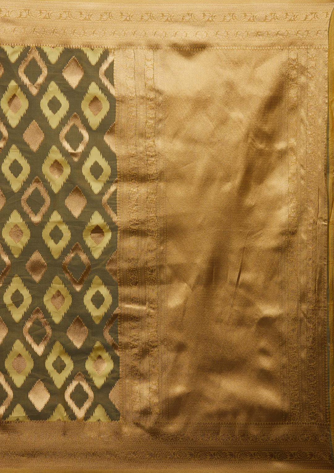 Yellow Zariwork Art Silk Designer Saree - Koskii