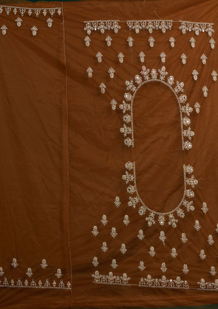 Yellow Zariwork Net Designer Lehenga-Koskii