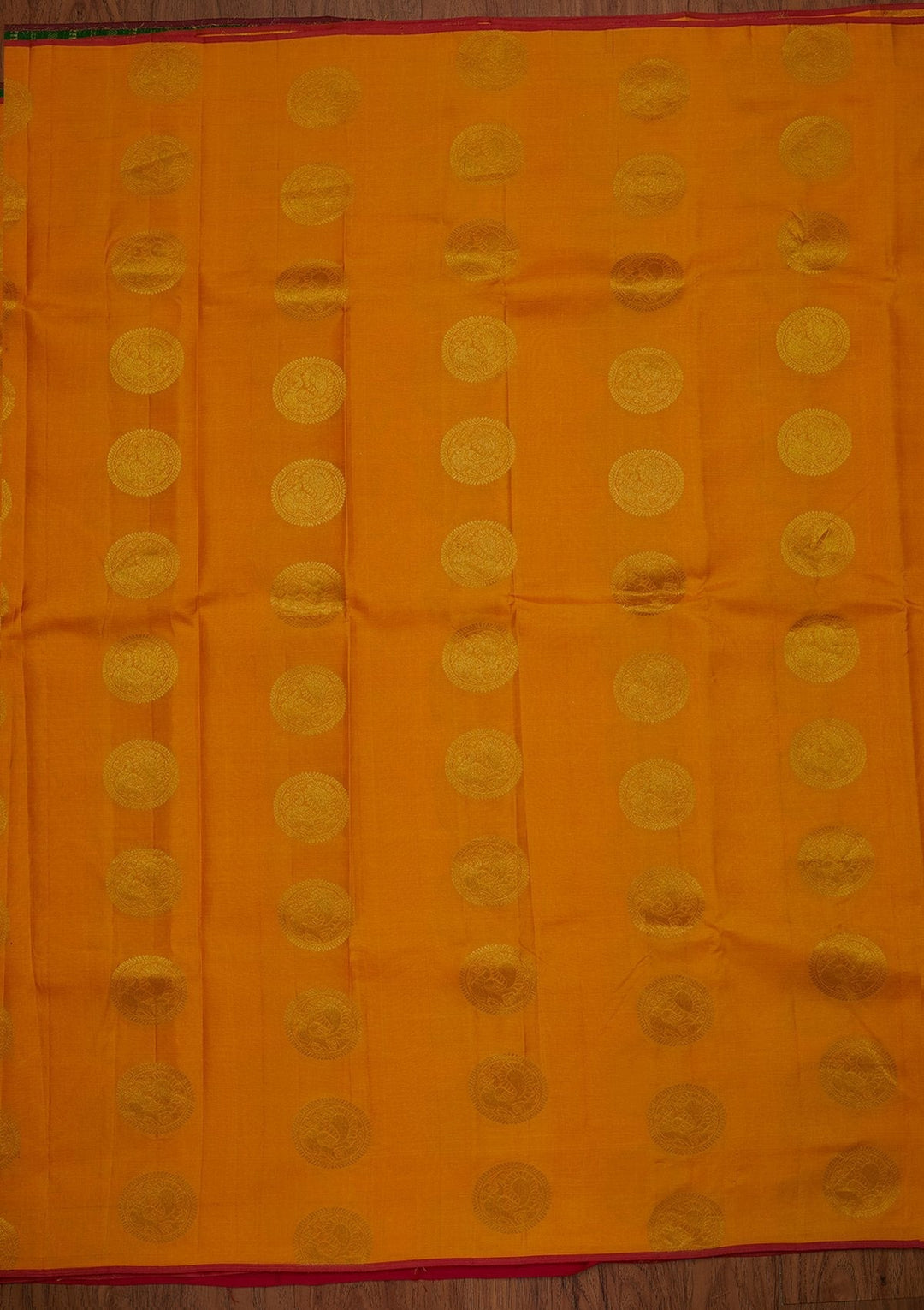 Yellow Zariwork Pure Silk Designer Saree - koskii