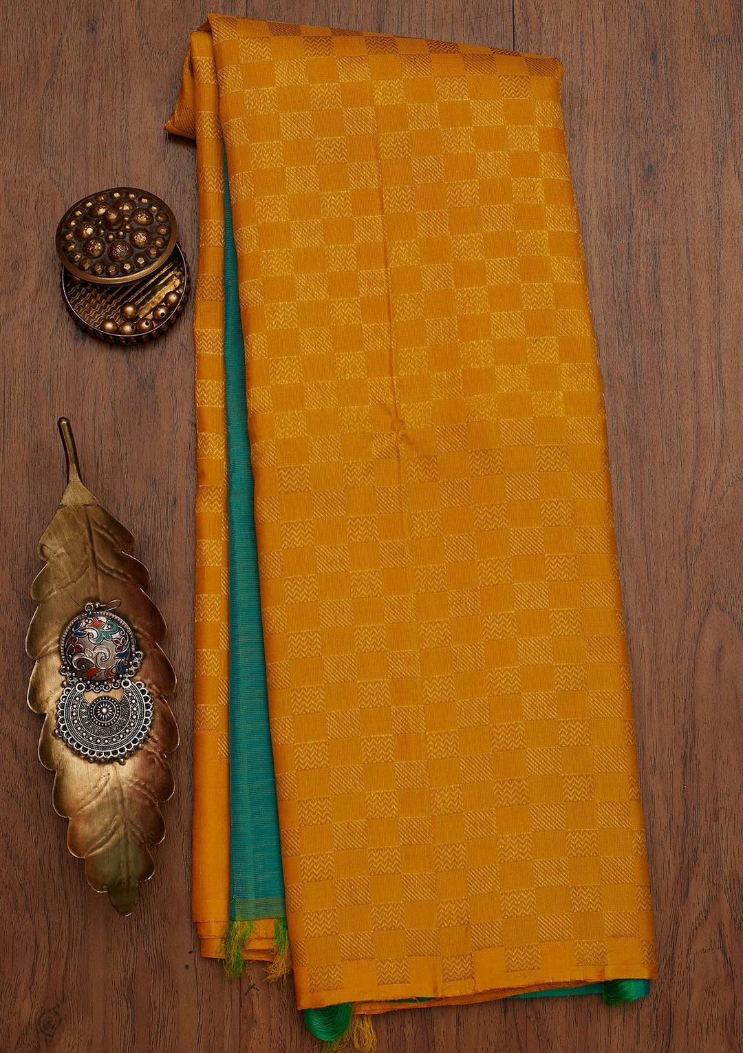 Yellow Zariwork Pure Silk Designer Saree - koskii