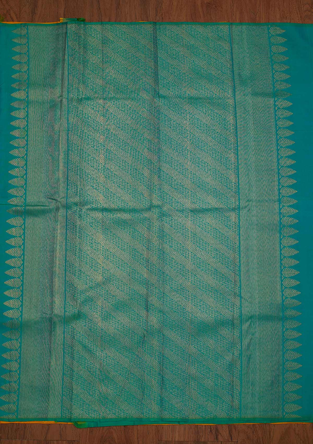 Yellow Zariwork Pure Silk Designer Saree - koskii