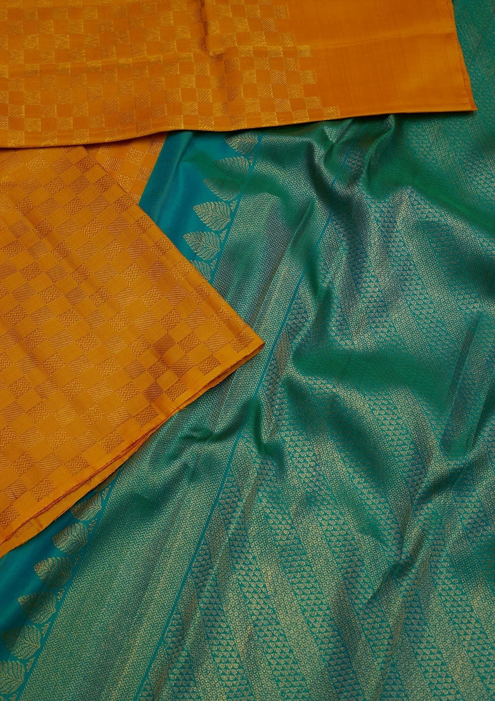 Yellow Zariwork Pure Silk Designer Saree - koskii