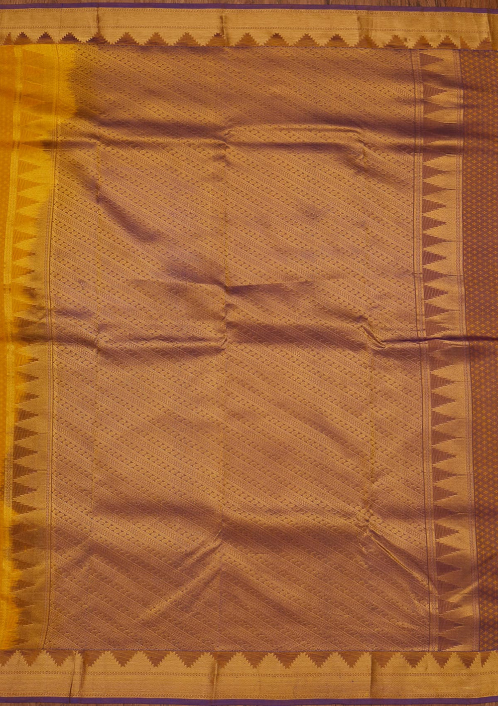 Yellow Zariwork Pure Silk Designer Saree - koskii