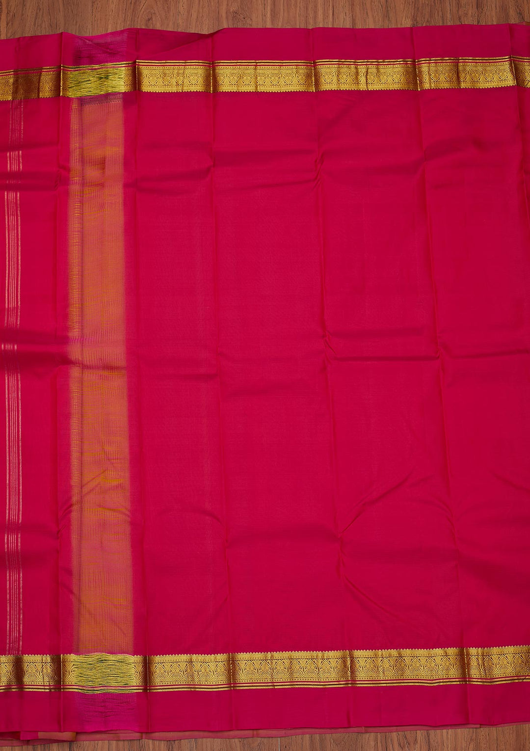 Yellow Zariwork Pure Silk Designer Unstitched Saree - Koskii