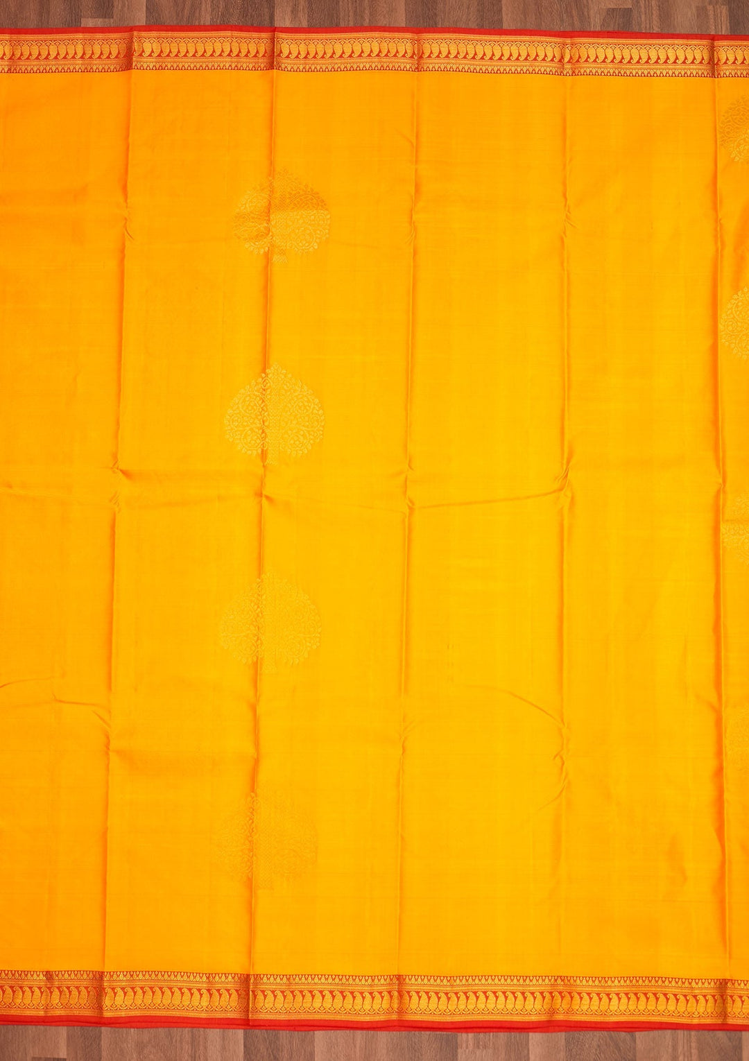 Yellow Zariwork Pure Silk Saree - Koskii