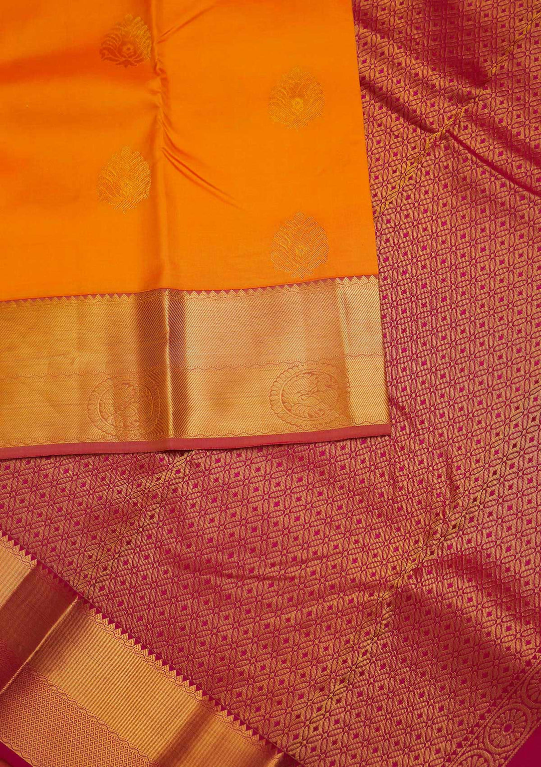 Yellow Zariwork Pure Silk Designer Saree - Koskii