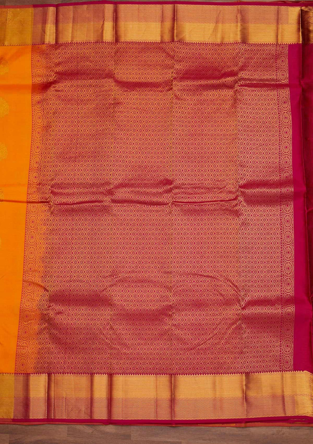 Yellow Zariwork Pure Silk Designer Saree - Koskii