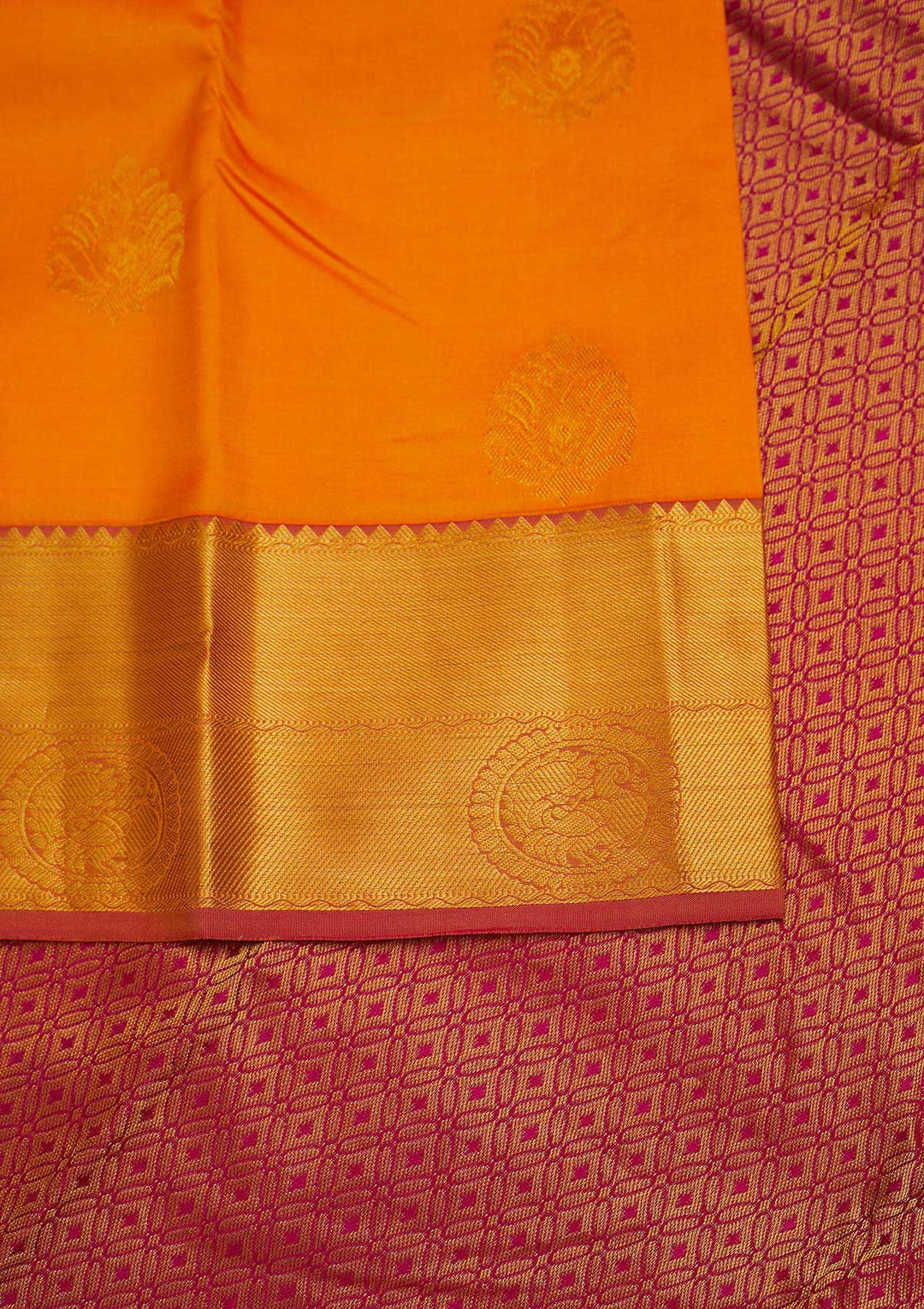Yellow Zariwork Pure Silk Designer Saree - Koskii