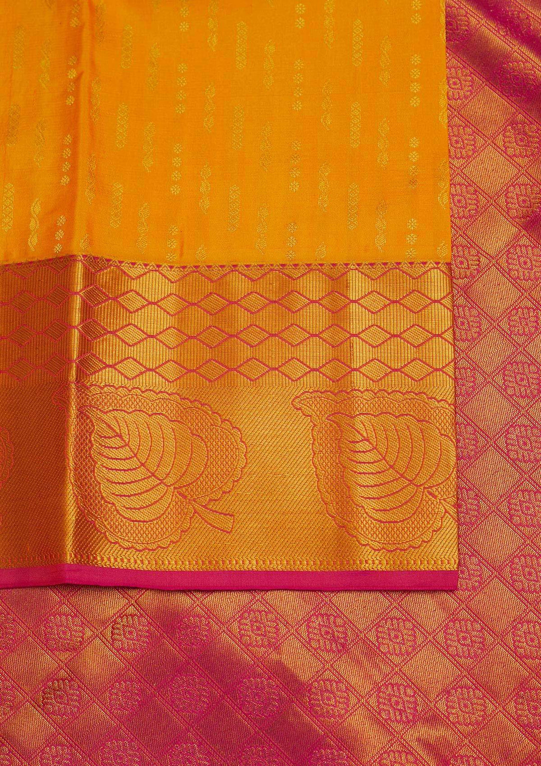 Yellow Zariwork Pure Silk Designer Saree - Koskii