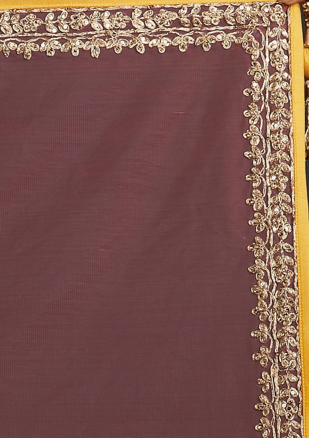 Yellow Zariwork Raw Silk Designer Lehenga - koskii