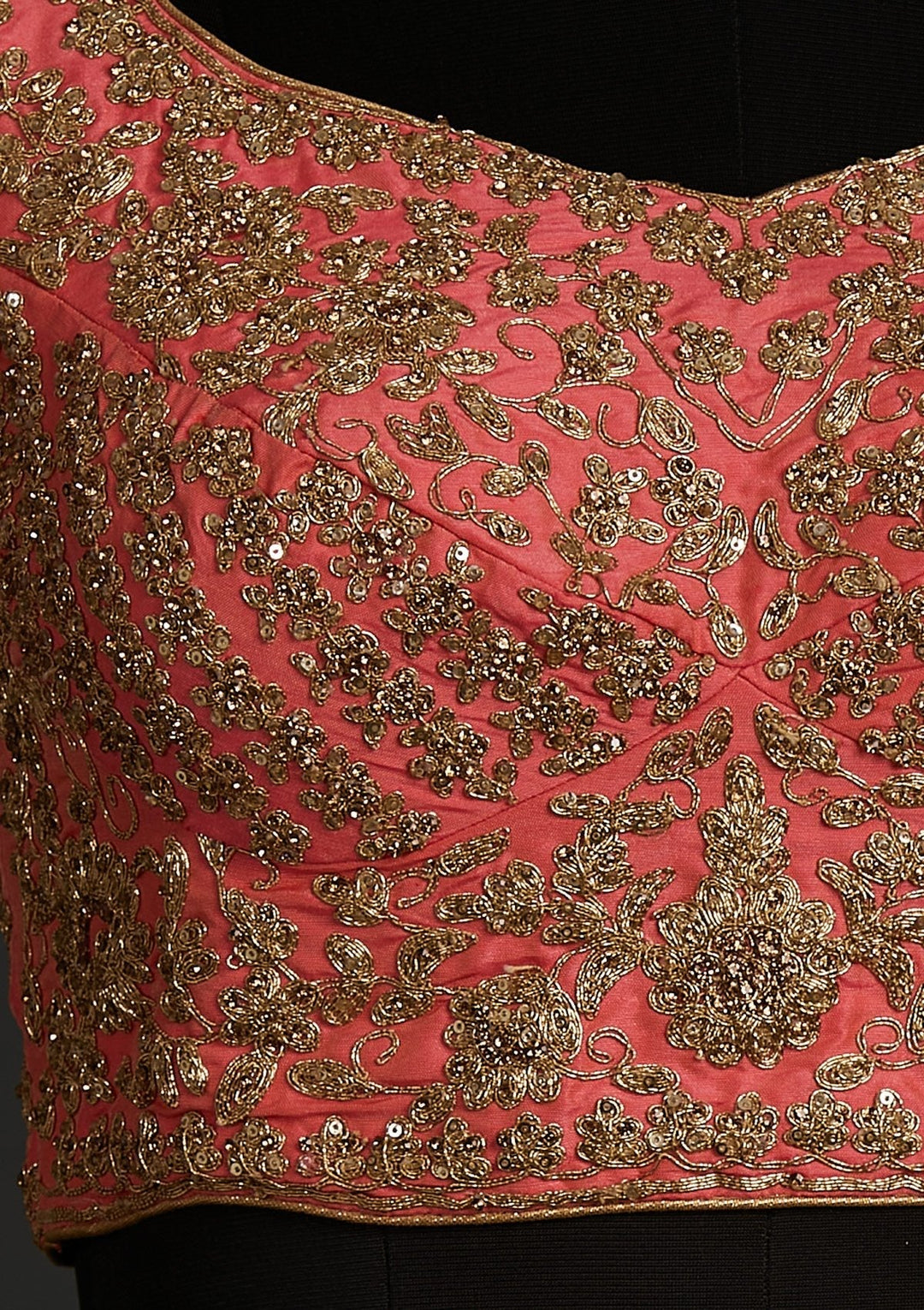Yellow Zariwork Raw Silk Designer Lehenga - koskii