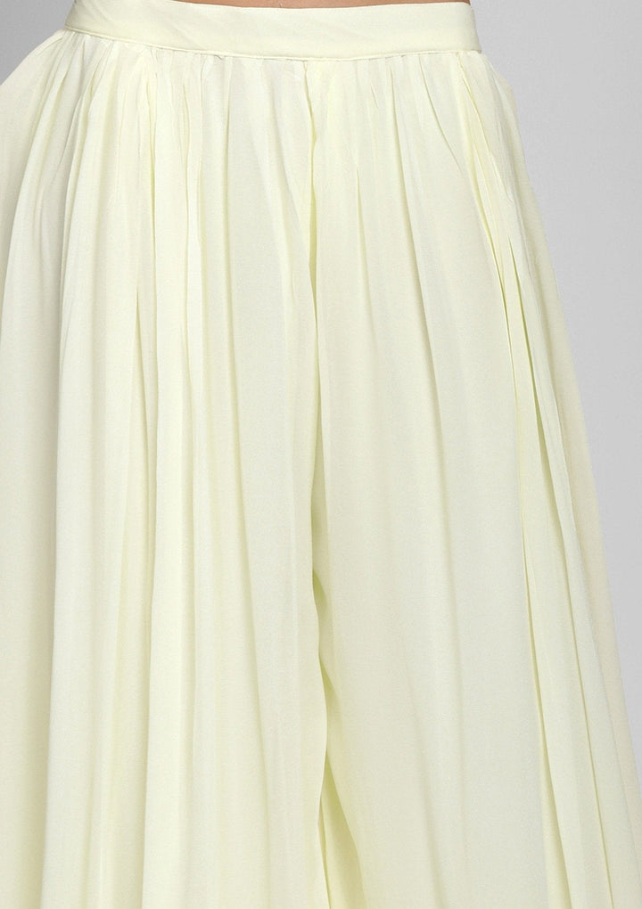 Lemon Yellow Chikankari Georgette Designer Salwar Suit - koskii