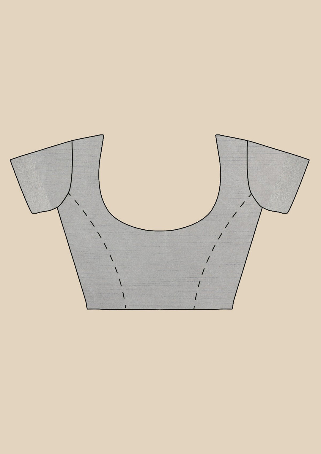 Light Grey Zariwork Art Silk Designer Saree - koskii