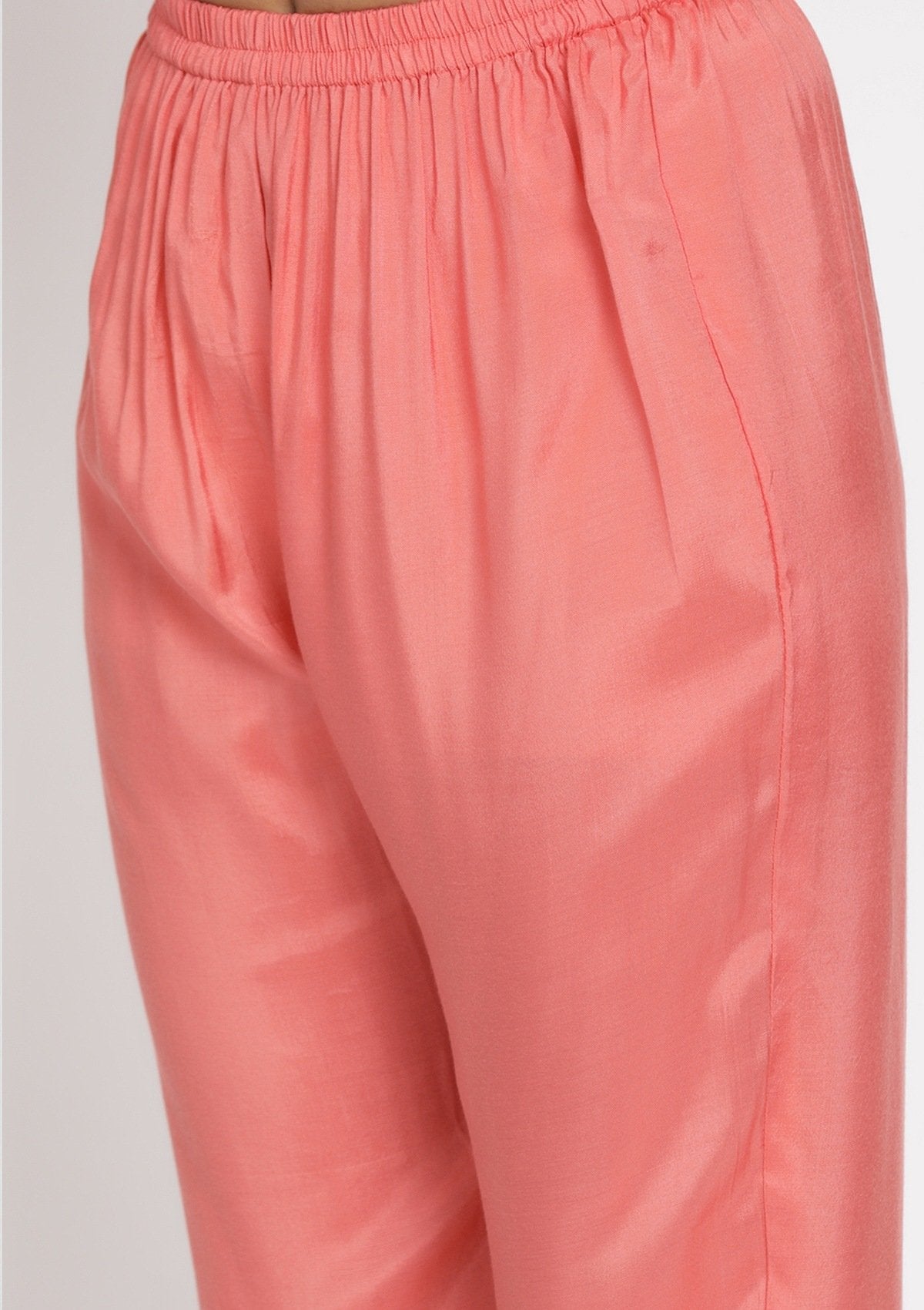 Onion Pink Gotapatti Semi Crepe Designer Unstitched Salwar Suit - koskii