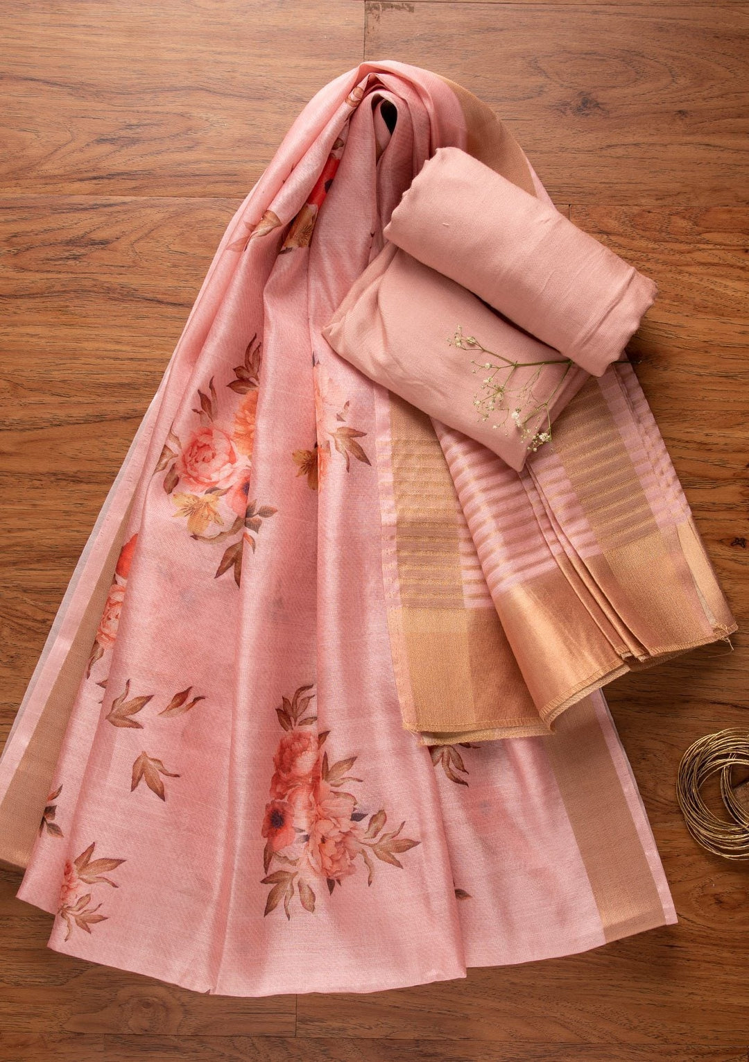 Onion Pink Sequins Georgette Designer Unstitched Salwar Suit - koskii