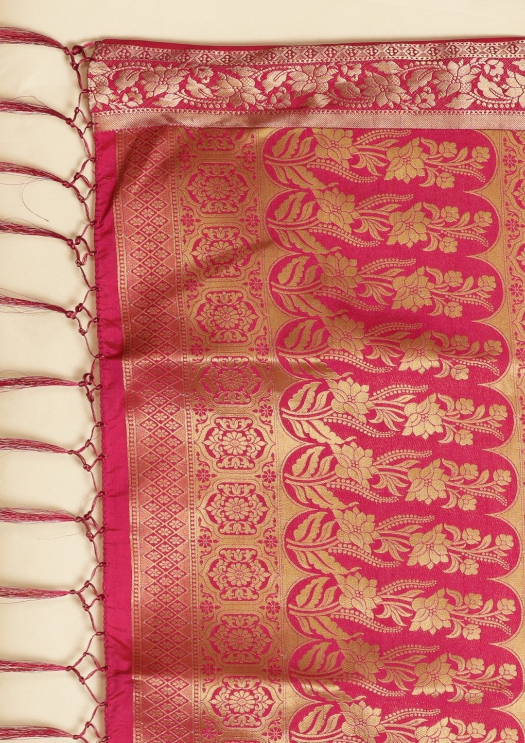 Parrot Green Zariwork Art Silk Designer Saree - koskii