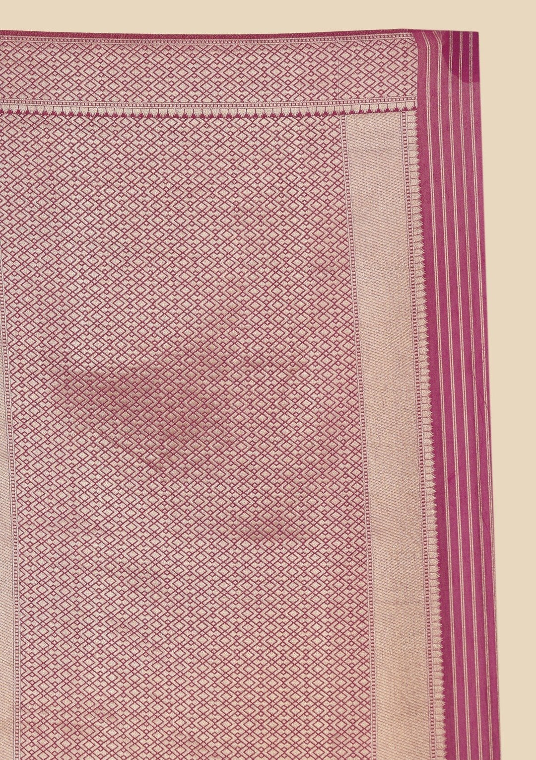 Purple Zariwork Raw Silk Designer Saree - koskii