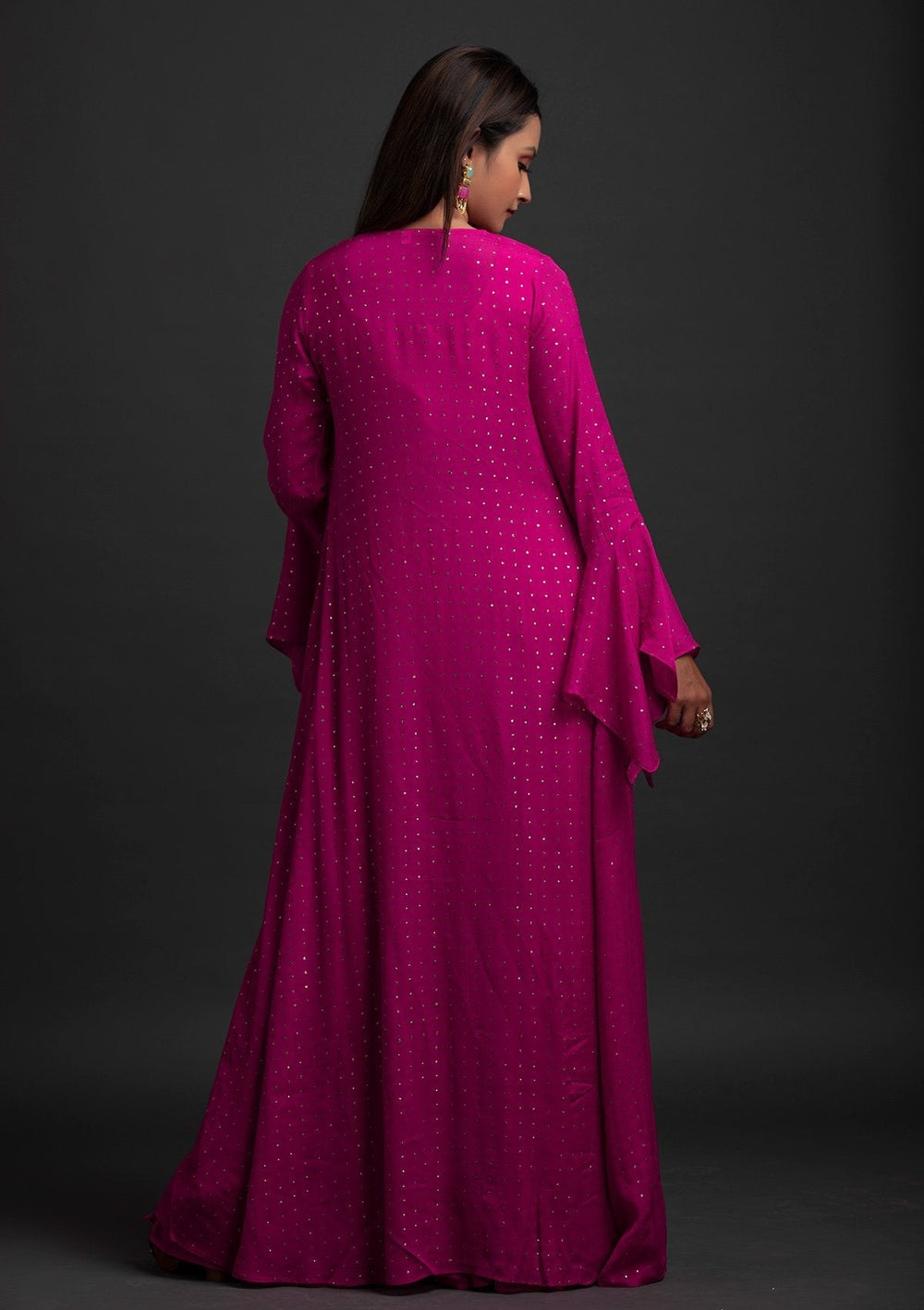 Rani Pink Zariwork Brocade Designer Salwar Suit - koskii